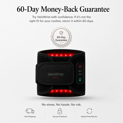VeloWrist™ Cordless Red & Near-Infrared Light Wrist Wrap