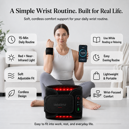 VeloWrist™ Cordless Red & Near-Infrared Light Wrist Wrap